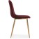 Stol on a metal frame DABL Metal/velor, gold/burgundy 45x51x86 cm
