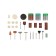 A set of equipment for the graver KWB, 106 objects, shank d = 3 mm