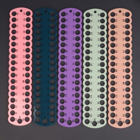 Organizer for muline threads for 37 colors, 30 × 6 cm, color mix-4