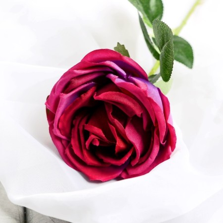 Artificial flowers "Vivaldi rose" d-7 50 cm, purple-1