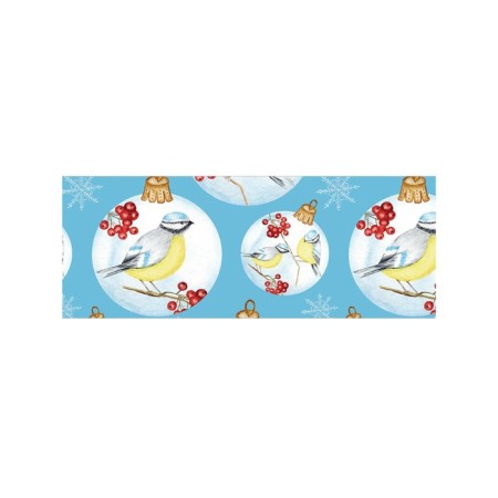 Basket for storing things “Tits on a branch”, size 35x35 cm-1