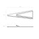 Office paper clips 25 mm, 100 pcs, erichkrause, nickelled, triangular, cardboard packaging
