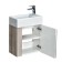 Tumbling under the Aquaton sink Vita, white color, ash shimo