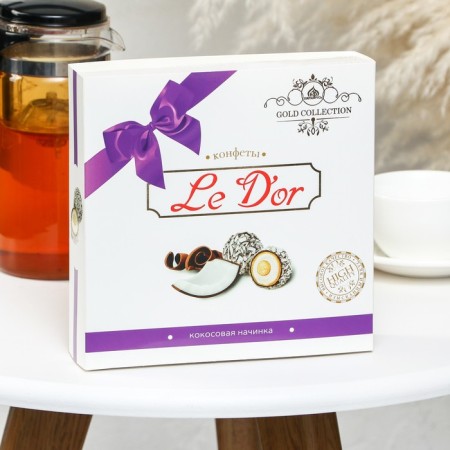 Candy "le d’Or" with coconut, festive shell, 150 g