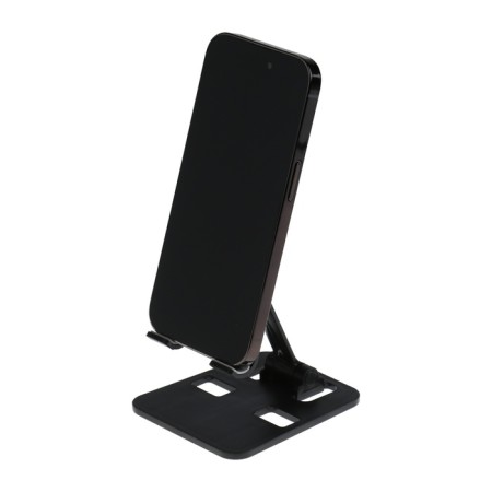 Luazon phone stand, folding, adjustable, rubber inserts, black-4