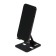 Luazon phone stand, folding, adjustable, rubber inserts, black