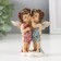 Souvenir Polystone "Two angels in wreaths with roses Secrets" 9x8.5x3.5 cm