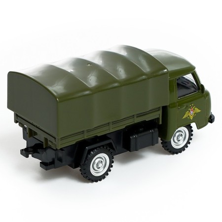 Metal machine "UAZ 452. Army", inertia, 1:43-2