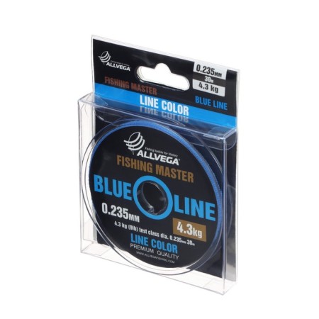 Monophile Fine Allvega Fishing Master, diameter 0.235 mm, test 4.3 kg, 30 m, blue-1