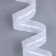 Bloss ribbon with a cassation, 15 mm × 10 m, white color