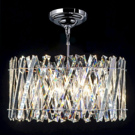 Suspended Citilux “Ingvar” CL334261, 47.5x47.5x110 cm, 6x60W, e14, gray color.-10