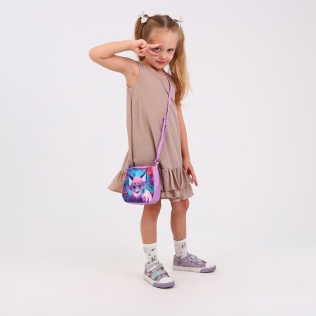Children's Bag "Magic Cat" from eco-leather, on a strap, 17x12x5 cm-8