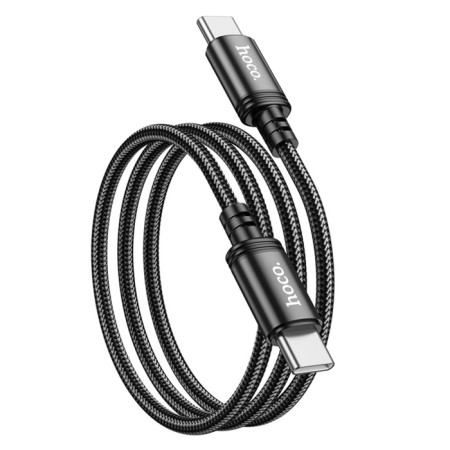 Hoco X89, Type-C cable-Type-C, 60W, 3 A, 1 m, woven wire, black-3
