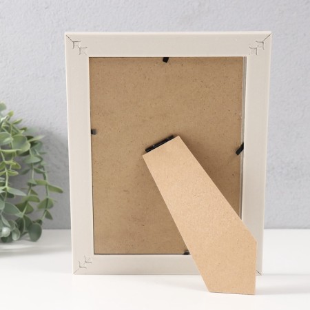 Photo frame plastic 13x18 cm "Brick masonry" white 22x17 cm-4