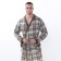 Male robe, brown color, size 56