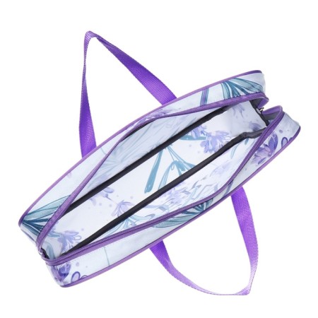 Folder with A4+handles, 360 x 290 x 70 mm, textile, Erichkrause Lavender 56973-3