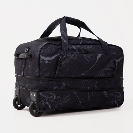 Road bag on wheels, a lightning department, with an increase, an outer pocket, black color-2
