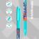 Set of ballpoint pens 4 pieces Erichkrause U-109 Stick & Grip Tropical Node 1.0mm, blue color