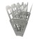 Paper tray Fan Calligrata "Available Office", 5 sections, gray