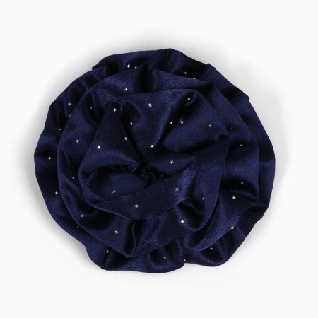 Outlet. Bant for hair on elastic band, 11 cm, dark blue, kitty Marie-2
