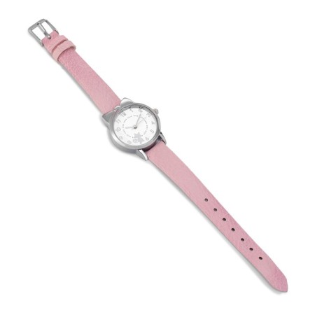 Women's watch "cat", d-2.8 cm, pink strap-3