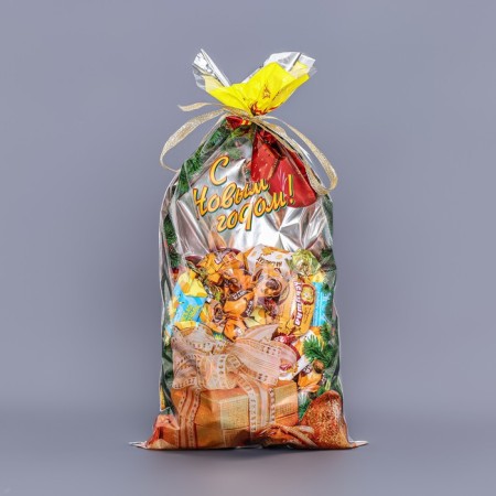 Gift "gift" 20 x 35 cm, colored metallized pattern-3