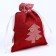 Gift bag "New Year", red color, species mix