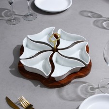 Medisa Medisa, 6 pcs: 180 ml, wooden base, porcelain, Iran