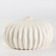 Vase for flowers is decorative, white, handmade, 14 cm x 14 cm x 7 cm.