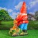 Garden figure "Dwarf with squirrel" large 20x40x75cm