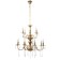 Chandelier "Maldiva" 8+4he14 40W gold 62x62x54-104cm Bayerlux