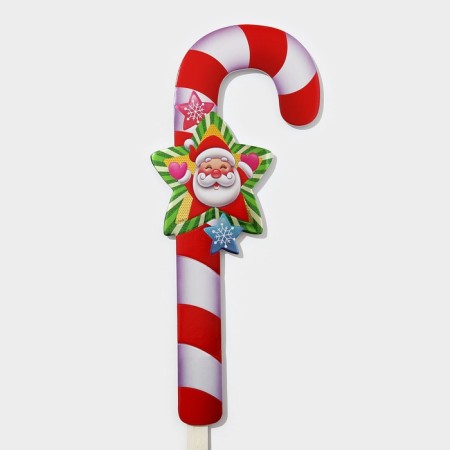 Topper decorative cane "Grandfather Frost Star" 16.7x67.5 cm-3