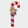 Topper decorative cane "Grandfather Frost Star" 16.7x67.5 cm