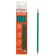 Black pencil with an eraser, hardness of HB, three -sided, plastic, green body