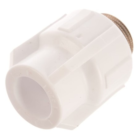 Combined "Politek" coupling, polypropylene, 20 mm x 3/4 ", external thread-2