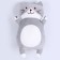 Soft toy "cat", 45 cm, gray color