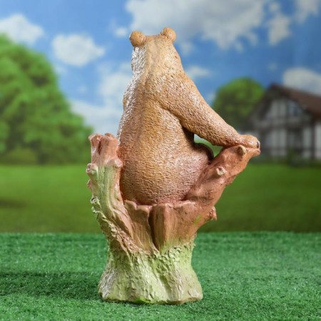 Garden figure "Mishka on a natural" brown, 32x19x20cm mix-5