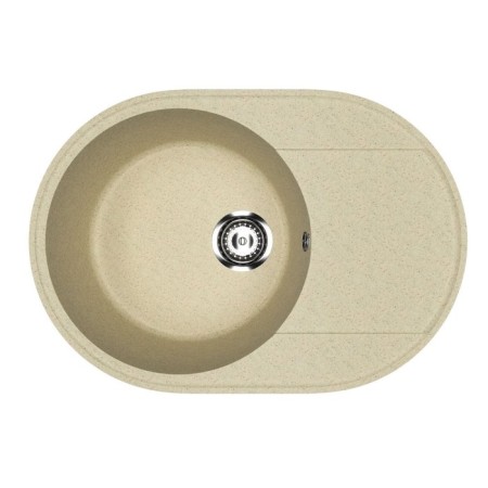 Kitchen car wash Uperwood Econ UPD-107, 002, oval, color 002 Beige matte-2