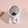 Interior subject "Mr. Green Yog" 11.3*7.5*7 white ceramics