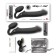 Vibrostron Strap-on-me with 3 engines, black, XL, 18 cm