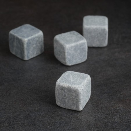 Stones for whiskey "hare", natural steat, 4 pcs-1