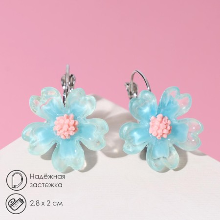 Earrings Assorted "flowers" childhood, color mix