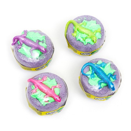 Happyki bath bomb "Do not touch my tail" with foam and a toy mix, 160 g-1