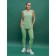 Sports female leggings, size XL, green color