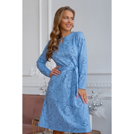 Women's dress, size 48, blue color 5557-1