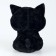 Soft toy "cat", 20 cm, black color