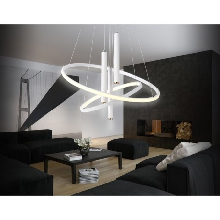 Suspended controlled LED lamp Ambrella Light, Linetech, FL5371, LED, 93 W, 6975LUM, 3000-6400K, white color-1