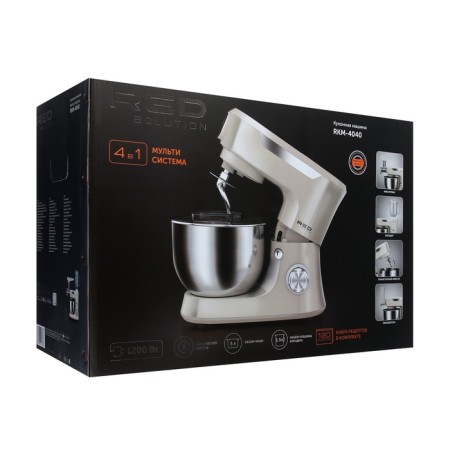 Kitchen machine Red Solution RKM-4040, 1200 W, 1.5 l, 6 speeds, 4 nozzles, beige-8