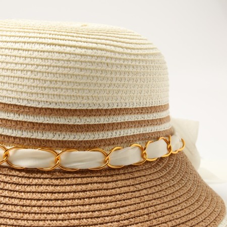 Women's hat Minaku, central milk/St. Borch, river 58-4