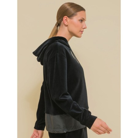 Female hoodies, size 42, black color-1